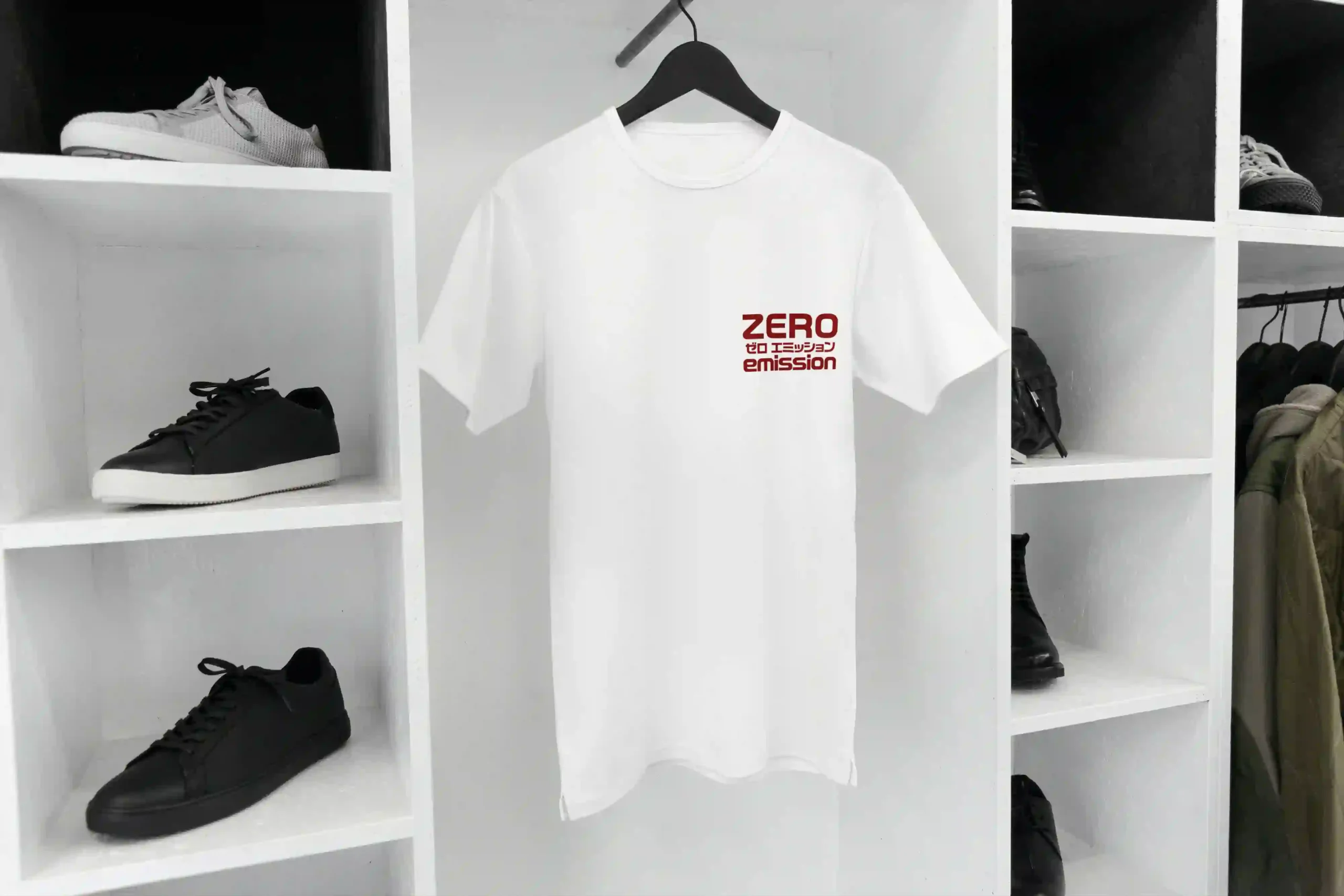 ゼロエミッションのモードオフTシャツ